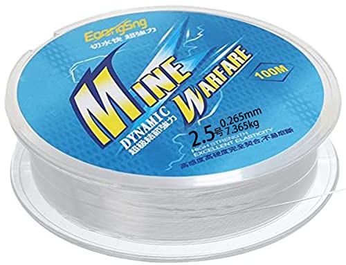 Hiscate Fish Line Nylon Thread Clear Fishing Wire for Hanging Decorations (Blue 2.5)