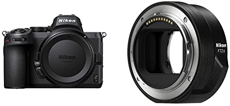 Nikon Z 5 Spiegellose Vollformat-Kamera + NIKON FTZ II (Adapter für F-Mount Objektive auf Z-Mount Kameras)