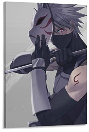 Kakashi Anbu Poster, dekoratives Gemälde, Leinwand, Wandkunst, Wohnzimmer, Poster, Schlafzimmer, Gemälde, 60 x 90 cm