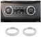 BLINGOOSE für Mercedes Benz Accessoires Glitzer Klimaanlage Abdeckung AC Knopf Aufkleber kompatibel Mercedes-Benz GLK X204 C Klasse W204 CLS GLS SLC 2 Stücke