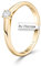 EDELIND Verlobungsring Damen Gold 750 mit echtem Diamanten 0.1 ct Solitär Diamant Ring Gelbgold Ringgröße 51 (16.2) mit Schmuck Geschenkbox - Ringschachtel