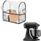 kwmobile Cover Compatible with KitchenAid 4,3-4,8 Litre - TPU Plastic Case w/ 3 Pockets for Accessories - Transparent/Black