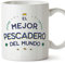 MUGFFINS Tazas para PESCADERO hombre - En Español - Mejor del Mundo - 11 oz / 330 ml - Regalo original y divertido