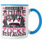 Trendation - Anime und Zocken Tasse Geschenk Mädchen Anime-Fans Gamergirl Spruch (Blau)