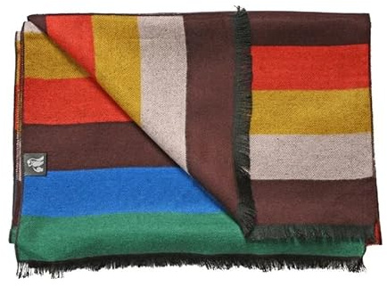 SWOLE PANDA Bamboo Scarf Multicoloured Block Stripe