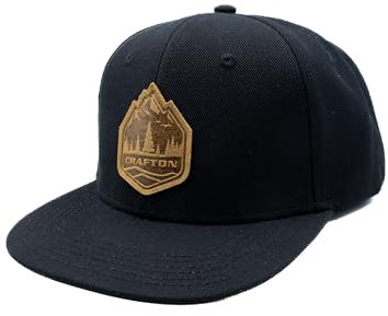 Crafton Big Mountain Snapback Cap - Baseball Cap - Unisex - atmungsaktiv - individuell verstellbar - für Damen und Herren Farbe: Black