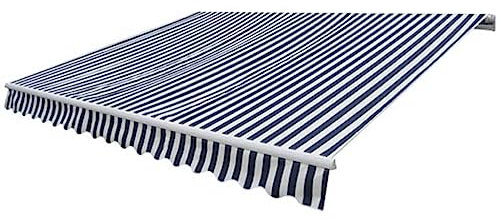 Higsose Tenda Da Sole 300x250cm Blu,Telaio In Alluminio+Tessuto Con Rivestimento In PU,Stoffa Impermeabile Per Esterno,Tenda Esterno Balcone,Vela Ombreggiante Rettangolare,Tende Da Sole a Caduta