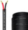 URCIANOW 10 Meter Schwarzes Kabel 2 Adrig Kabel 24AWG 2x0.2mm² Adern Elektrischer Draht UL2464 Elektrischer Draht PVC-Kordel verseilt Kupferdraht verzinnt