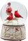Kurt Adler J3279 Schneekugel aus Kunstharz, 10,2 cm, Rot