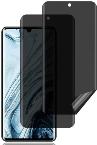 BCHKLAI Protector Pantalla Privacidad para Xiaomi Mi Note 10/10 Pro/10 Lite [2 Piezas], Antiespia Película TPU Flexible, Protector de Pantalla, Anti-Rasguños, Sin Burbujas, Anti-Espía