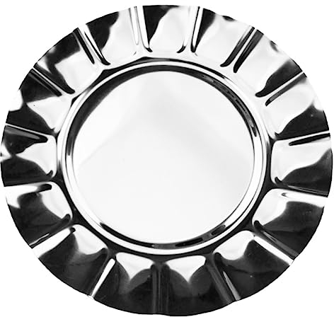 Zerodeko Camping Dishes Stainless Steel Dessert Plate Cake Spit Bone Disc Dinner Party Camping Plates re-usable