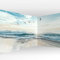 murando selbstklebende Eckfototapete Meer und Strand 539x250cm Foto Tapete Tapetenfolie Möbelfolie Wandverkleidung Motivtapeten Bildtapete Wohnzimmer 3d Effekt Natur Landschaft b-B-10023-a-b