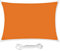 HEYOMART Sonnensegel Sonnenschutz inkl Befestigungsseile PES Polyester Wasserdicht 2 x 4m Rechteck Sonnensegel mit 98% UV Schutz für Draußen, Patio, Garten Terrasse Camping, Orange