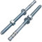 SKIR'CO Lot de 10 chevilles d'ancrage en métal plaqué zinc M12 x 180 mm