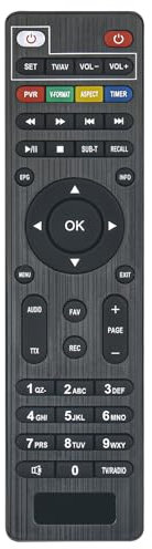 DVB-T2/C Telecomando di ricambio Control fit for Dcolor TV & DVB-T2/C Decoder 4TB PVR Recording