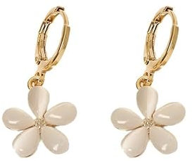 Elegant Light Luxury Daisy Flower Earrings for Women, Trendy and Unique Design, Delicate Small Floral Jewelry, Perfect for Parties, Weddings, and Special Occasions, Premium Gift for Her