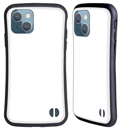 Head Case Designs Bianco Colori A Blocchi Custodia Cover Ibrida Compatibile con Apple iPhone 13