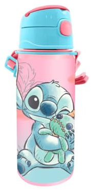 My sweety pop Borraccia in alluminio per bambini, asilo nido e scuola - vacanze - pasto - 21,8 cm - 600 ml - idea regalo - cannuccia