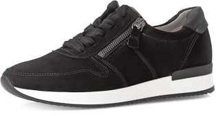 Gabor Damen Low-Top Sneaker, Frauen Halbschuhe,schnürschuhe,schnürer,straßenschuhe,Strassenschuhe,Sportschuhe,schwarz,37 EU / 4 UK