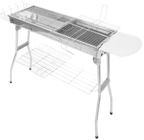 Gogogmee Portable Bbq Stove Outdoor Grill Camping Hot Plate Charcoal and Gas Grill Burger Tool