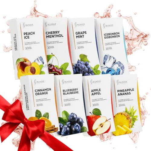Wunder Zahnstocher Paquete XXL de 30 palillos de dientes aromatizados, reemplazo perfecto para chicle y malos hábitos, calidad premium con sabores intensos