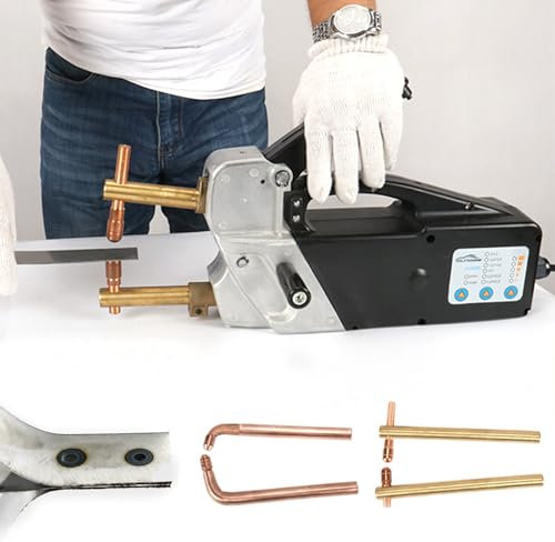HQYMXYGEUR Double Side Spot Welding Machine,Portable Electric Spot Welder for Mild Steel and Stainless Steel Repair,2.0+2.0mm sheet metal repair tools