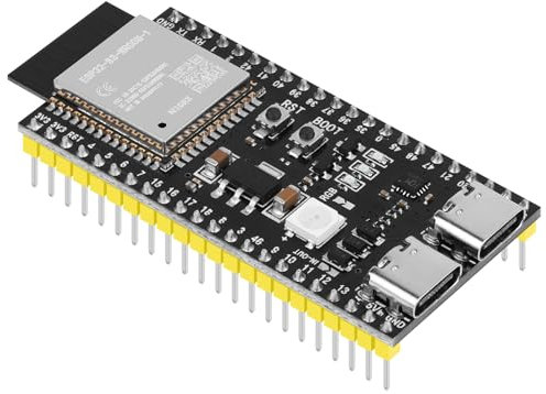 YELUFT 1 Stück ESP32-S3-DevKitC-1-N16R8 Entwicklungsboard Integriertes 2,4-GHz-WLAN Bluetooth 5.0 ESP32-S3-WROOM-1 Mikrocontroller Prozessor Dual-Typ-C-Schnittstelle für Arduino