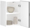 Woonisher Gartenschrank Braun 55x59x69 cm Poly Rattan aufbewahrungsbox Garten