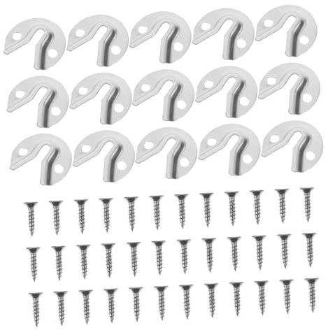 jojofuny Fixations Pour Meubles Kit De Suspension Pour Miroir Avec Vis Clips De Connexion Pour Cadre Photo Matériel De Montage Mural