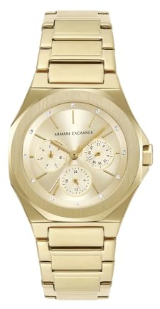 Armani Exchange Women's 36MM Gold-Tone Stainless Steel Watch, AX4624