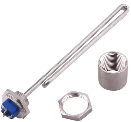 Electric Water Heater DN25 1BSP Immersion Heating Element For Brewing 230v 3500w 240v 2400w SUS304(Set-3,230v 3500w,SUS cap)