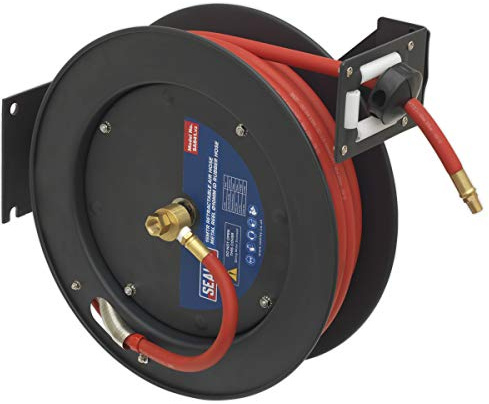 Sealey Sa841 Retractable Air Hose Metal Reel 15Mtr