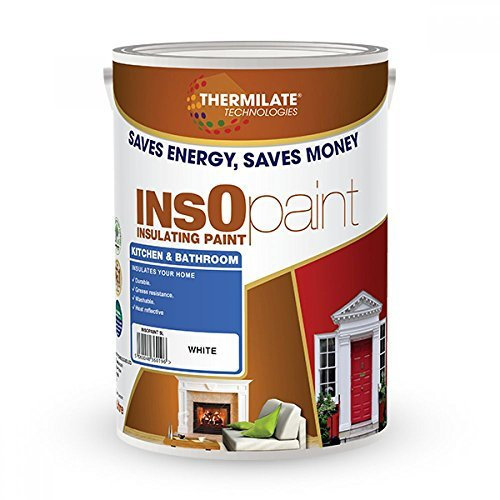 InsOpaint Advance Energy Saving Paint Mint Green 5L – Tough Acrylic Kitchen & Bathroom Wall and Ceiling Emulsion – Mould Resistant, Anti Condensation & Washable Thermal Insulation Paint