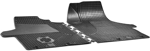 WALSER DirtGuard Gummi Fussmatten Auto für VW Transporter V 04/2003-Facelift 2009, 100% passgenaue Auto Fußmatten, robuste Universal Fußmatte Auto, Gummimatten Auto