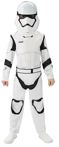 Rubie's 3620267 - EP7 Stormtrooper classic child, 5/6 jahre (M), weiß/schwarz Halloween
