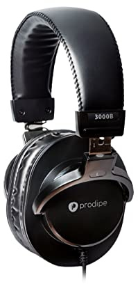 Prodipe 3000B Professional Headphones, Black