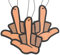 3x Auto Duftbaum Mittelfinger Stinkefinger fuck off Duft Lufterfrischer Autoduft lustiger Aroma Innenraumduft Duftspender