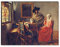 Wandkings Leinwandbilder von Jan Vermeer - Wähle EIN Motiv & Größe:Das Glas Wein - 40 x 30 cm