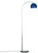 MiniSun | Modern Designer Style Polished Chrome Floor Lamp with a Gloss Navy Blue Light Shade | Floor Lamps & Torchieres, Home Décor, Improvement & Lifestyle Essential