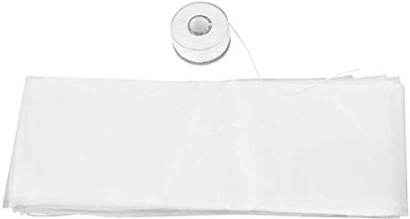 50 STÜCKE Wasserlösliche Karpfenangeln PVA Köder Beutel + 1 STÜCKE 20 mt Geflochtene Schnur Mesh Refill Stocking Boilie Beutel