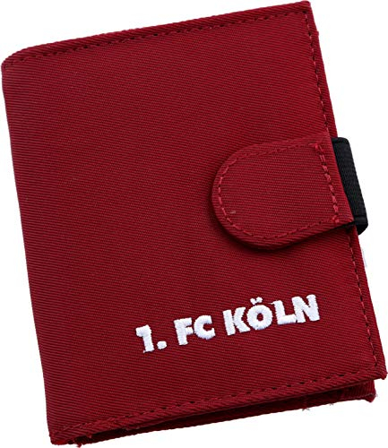 Unbekannt 1. FC Köln Geldbörse Bordeaux, 10,5 x 8,5 cm