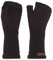 KNIT FACTORY - Cleo Handstulpen - Fingerlose Handschuhe - Gestrickte Handschuhe für Winter - Damen Handstulpen aus Wolle - Hochwertige Qualität - Dunkelbraun