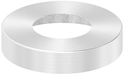 FeNau - Abdeckrosette - Maße: Ø 125x25 mm - für Rundrohr: Ø 60,3 mm - V2A - passgenaue Installation und präzises Finishing für Rohre