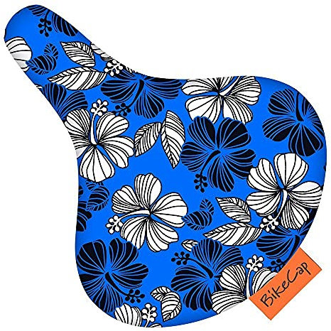 BikeCap - Fahrrad-Bezug Sattelüberzug Regenschutz Fahrradsattel-Bezug Sattelbezüge Seat-Cover Fahrrad-Sitzbezug (Santa Cruz Blue)