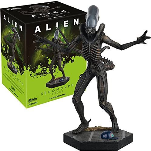 Eaglemoss Collections Alien – Xenomorph Drohne (Alien) Box Display Edition – Alien & Predator Figuren, Alien & Predator Figurine Collection by