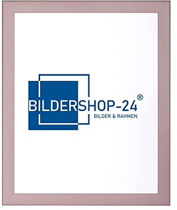 Bildershop-24 Bilderrahmen modern stabil Dalia Pastellrosa Pastell Rosa 40 X 50 cm Rahmen für Bilder Urkunden Poster Farbe & Größe wählbar