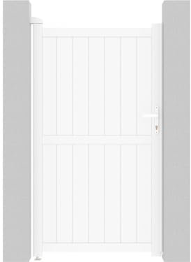 Puerta Jardin Aluminio Lola - 101.2 x 180.9 cm - Blanco