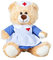Teddybär klein 17cm Gute Besserung Geschenke Krankenschwester Bär Kuscheltier Glücksbringer für Kinder Schutzengel Stofftier Sorgenfresser Teddy Bear Plüschtier Get Well Soon Gift Krankenhaus