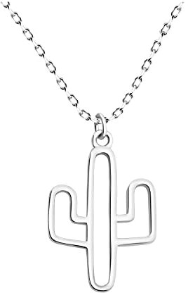 SOFIA MILANI - Damen Halskette 925 Silber - Kaktus Anhänger - N0475