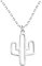 Sofia Milani - Collar para Mujeres en Plata de Ley 925 - Colgante de Cactus - N0475